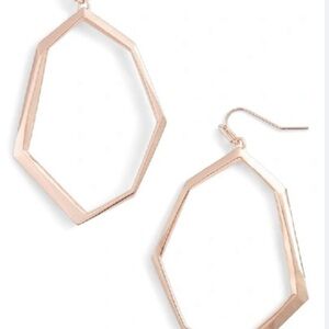 Kendra Scott Lindsey Geometric Drop Earrings - Rose Gold-Plated